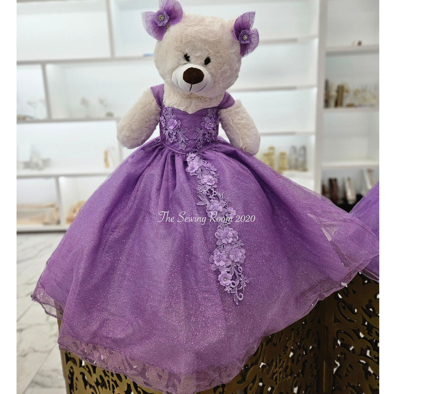 Personalized Quinceanera Teddy Bear Dress, Custom made Teddy Bear Dress, Includes Custom made Dress and Bear16